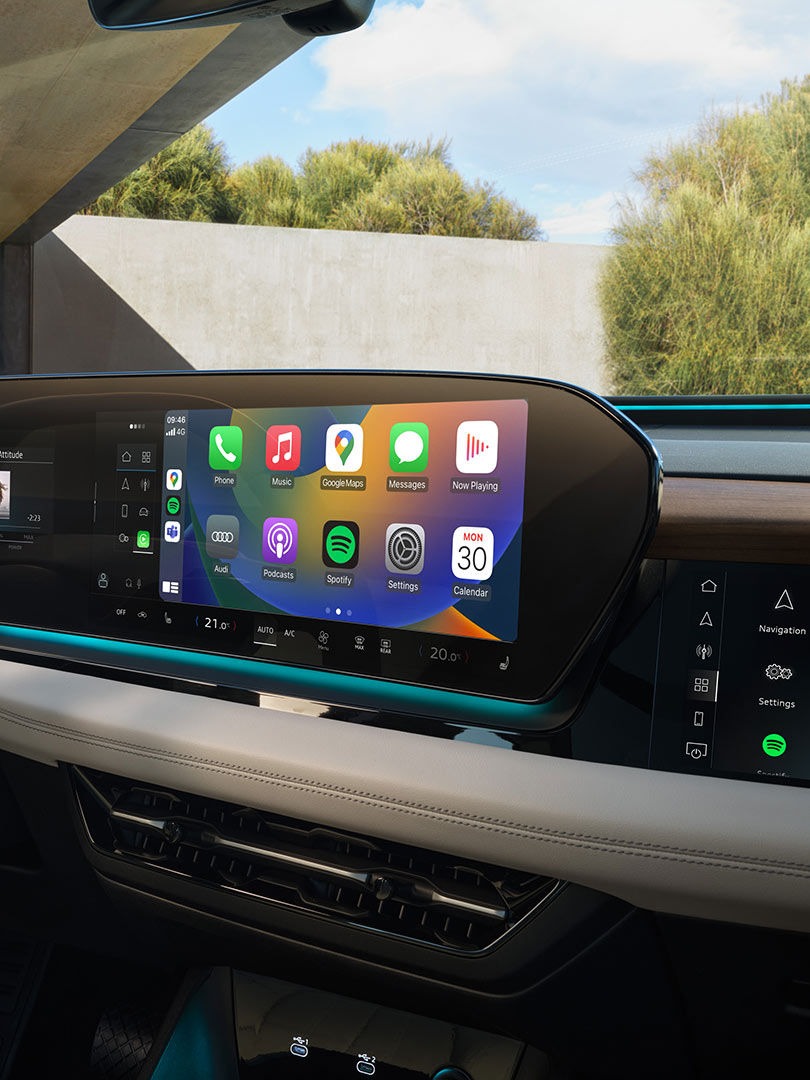 Màn hình giải trí trên Audi Q6 e-tron