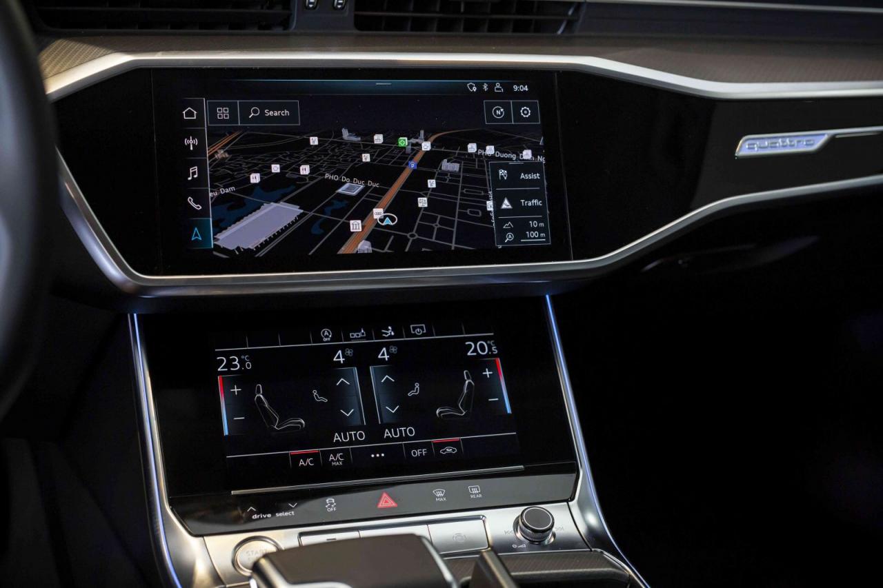  buồng lái ảo Audi Virtual Cockpit là hệ thống MMI hiện đại với 2 màn hình cảm ứng